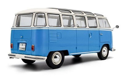 VOLKSWAGEN T1 21 WINDOWS BABY BLUE / WHITE 1962 - Photo 4