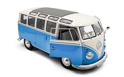 VOLKSWAGEN T1 21 WINDOWS BABY BLUE / WHITE 1962 - Photo 5