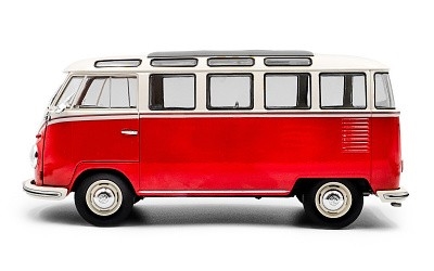 VOLKSWAGEN T1 21 WINDOWS RED / WHITE 1962 - Photo 1