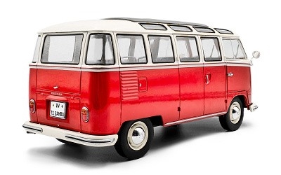 VOLKSWAGEN T1 21 WINDOWS RED / WHITE 1962 - Photo 4