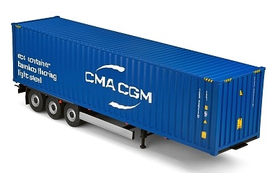 CONTAINER TRAILER CMA CGM 2024 - Photo 1