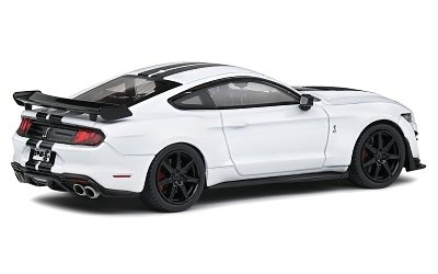 SHELBY MUSTANG GT500 WHITE/BLACK STRIPES - Photo 1