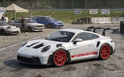 Porsche 911 (992) GT3 RS 2023 Ice Grey Metallic w/Pyro Red - Photo 1 Porsche 911 (992) GT3 RS 2023 Ice Grey Metallic w/Pyro Red - Photo 1