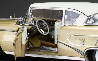 BUICK Limited Riviera Coupe 1958 Glacier White / Gold Mist - Photo 5
