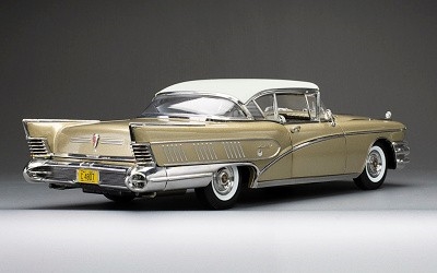 BUICK Limited Riviera Coupe 1958 Glacier White / Gold Mist - Photo 6