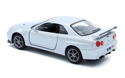 NISSAN GT-R34 V-SPEC II RHD SILVER PULL BACK - Photo 1