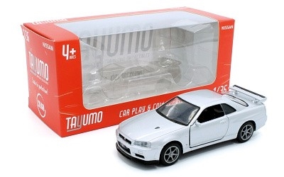 NISSAN GT-R34 V-SPEC II RHD SILVER PULL BACK - Photo 3