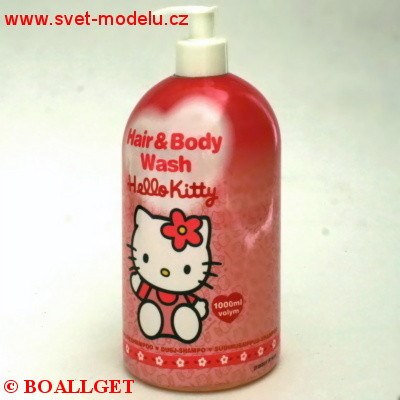 Hello Kitty 1 l - 2v1 sprchový gel + šampon pro děti