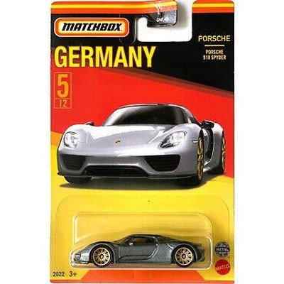 AUTÍČKO MATCHBOX BEST OF GERMANY PORSCHE 918 SPYDER