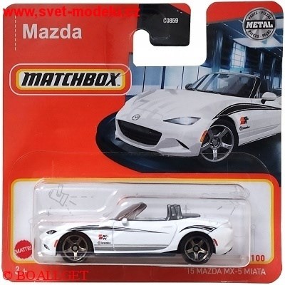 AUTÍČKO MATCHBOX MAZDA MX-5 MIATA 2015