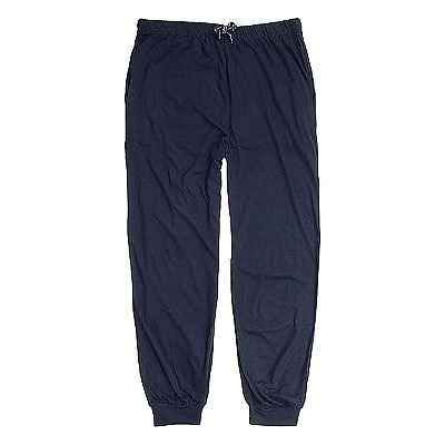 Spací kalhoty ADAMO dlouhé tmavě modré s manžetami 6XL - 10XL