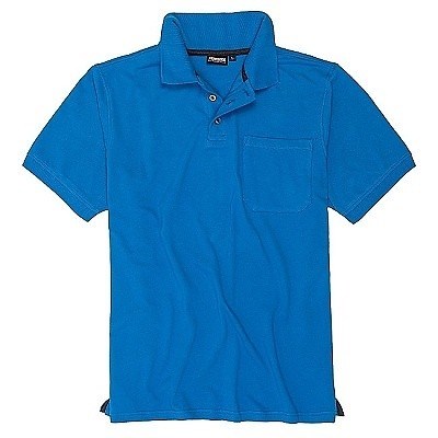 Pánská polokošile - tričko s límečkem modré Adamo 5XL - 10XL krátký rukáv