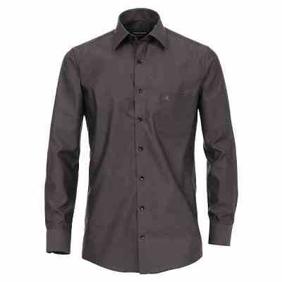 Pánská košile Casa Moda Comfort Fit tmavě šedá dlouhý rukáv vel. 48 - 56 (3XL - 7XL)