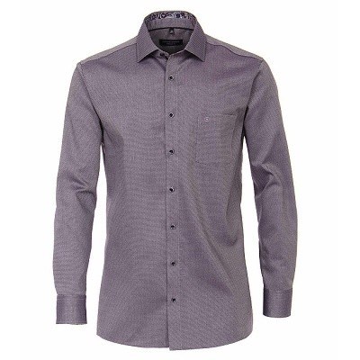 Pánská košile Casa Moda Comfort Fit Premium dvojitý límec fialová dlouhý rukáv vel. 48 - 56 (3XL - 7XL)
