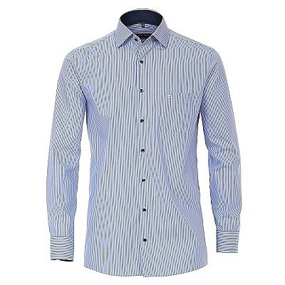 Pánská košile Casa Moda Kent Comfort Fit dlouhý rukáv s proužkem vel. 50 - 56 (4XL - 7XL)