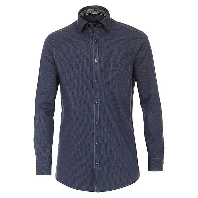 Pánská košile Casa Moda Comfort Fit modrá dlouhý rukáv vel. 3XL - 8XL (48 - 58)