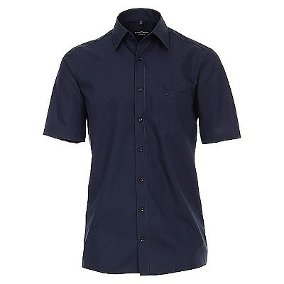 Pánská košile Casa Moda Comfort Fit tmavě modrá krátký rukáv vel. 48 - 56 (3XL - 7XL)