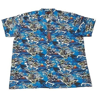 Pánská havajská košile Kamro 16285/194 vel. 5XL - 12XL krátký rukáv