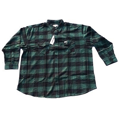 Pánská košile flanelová zeleno-černá 7XL - 12XL