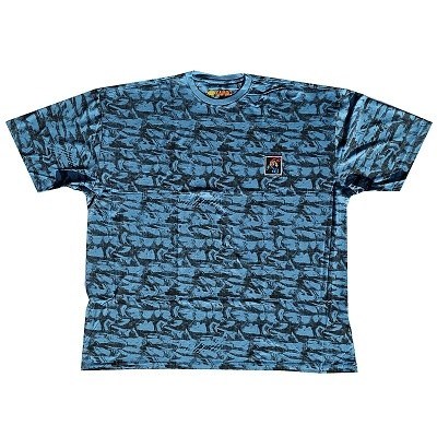 Pánské tričko Kamro modročerné krátký rukáv 4XL - 12XL