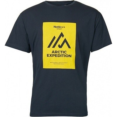Pánské tričko NORTH 56°4 černé Artic Expedition elastické stretch 4XL- 8XL krátký rukáv