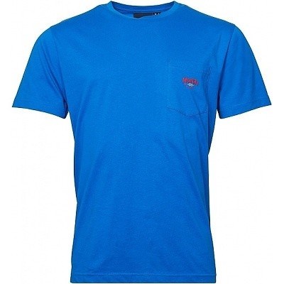 Pánské tričko modré s kapsičkou NORTH 56°4 krátký rukáv 7XL - 10XL
