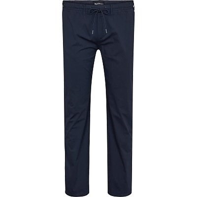 Pánské kalhoty plátěné NORTH 56°4 tmavě modré elastické stretch na gumu v pase 4XL - 8XL