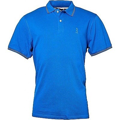 Pánské tričko s límečkem - polokošile modrá NORTH 56°4 6XL - 7XL krátký rukáv