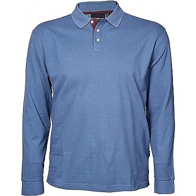 Pánské tričko s límečkem - polokošile modrá NORTH 56°4 4XL - 8XL dlouhý rukáv
