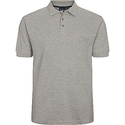 Pánské tričko s límečkem - polokošile šedá NORTH 56°4 krátký rukáv 6XL - 8XL