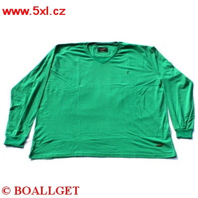Pánské tričko zelené s dlouhým rukávem