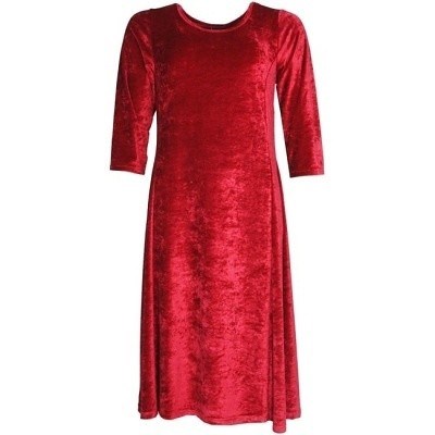 Šaty červené semišové - velikost 3XL