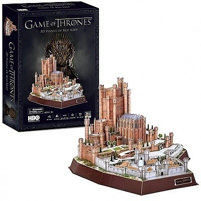 PUZZLE 3D CUBIC FUN DS0989H HRA O TRŮNY OF RED KEEP