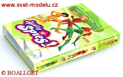 ŠKOLNÍ DESKY BOX A5 s gumičkou Totally Spies!