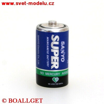 Baterie R14 monočlánek 1,5V - POPULAR