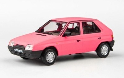 ŠKODA FAVORIT 136L 1988 RŮŽOVÁ MATNÁ