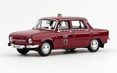 ŠKODA 110L 1973 TAXI PRAHA 5385 RED 