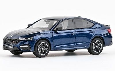 ŠKODA OCTAVIA IV RS 2020 MODRÁ STORM METALÍZA