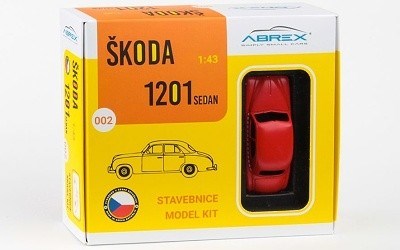 ŠKODA 1201 1956 TAXI RED STAVEBNICE