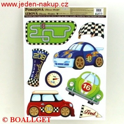 Pokojová dekorace FORMULE 42 x 30 cm na zeď samolepicí