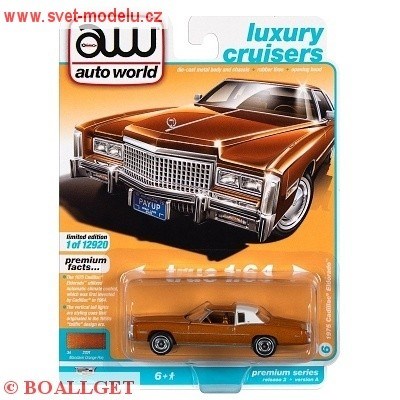 CADILLAC ELDORADO 1975 ORENGE / WHITE