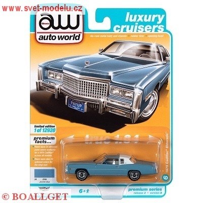 CADILLAC ELDORADO 1975 BLUE / WHITE