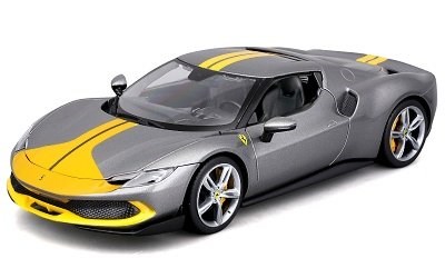 FERRARI 296 GTB ASSETTO FIORANO GREY / YELLOW