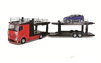 MERCEDES-BENZ ACTROS 2545 PŘEPRAVNÍK AUT A RENAULT CAPTUR BLUE
