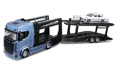 SCANIA 770 S PŘEPRAVNÍK AUT A PORSCHE MACAN