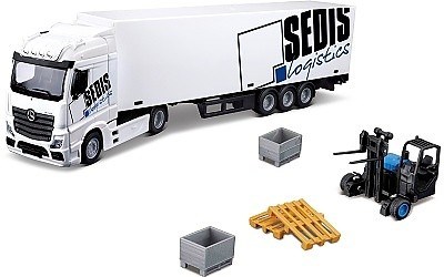 TAHAČ S NÁVĚSEM MERCEDES-BENZ ACTROS SEDIS LOGISTIC WITH FORKLIFT