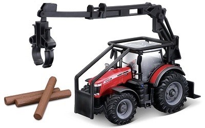TRAKTOR MASSEY FERGUSON S NAKLADAČEM NA KLÁDY