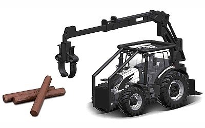 TRAKTOR VALTRA N174 S NAKLADAČEM NA KLÁDY