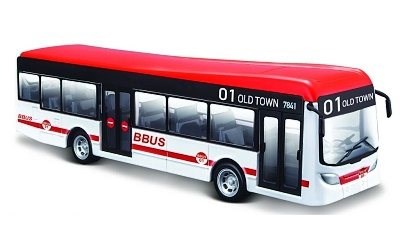 AUTOBUS CITY BUS WHITE / RED