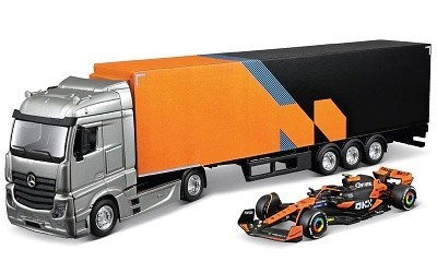 Mercedes Benz ACTROS CAB w/TRAILER + Mclaren MCL 38 #4 LANDO NORRIS 2024